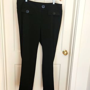 LADIES BLACK DRESS SLACKS WITH LOTS OF DETAIL BY MXM.  SIZE 18